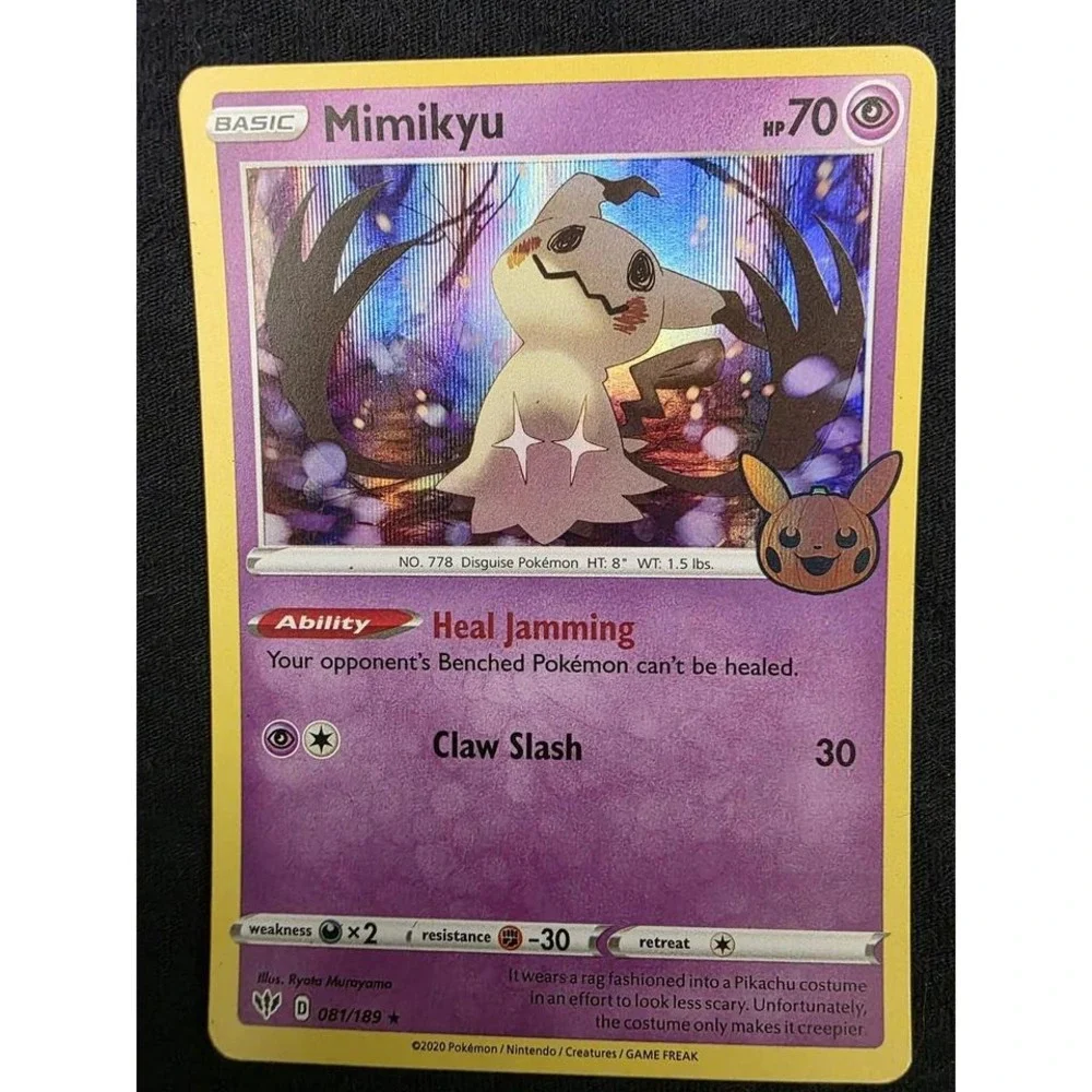 Pokemon Mimikyu 081/189 Rare Holo Basic‎ Card